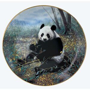WS George Charles Frace Nature's Lovables Panda Bear Chinese Treasure Plate